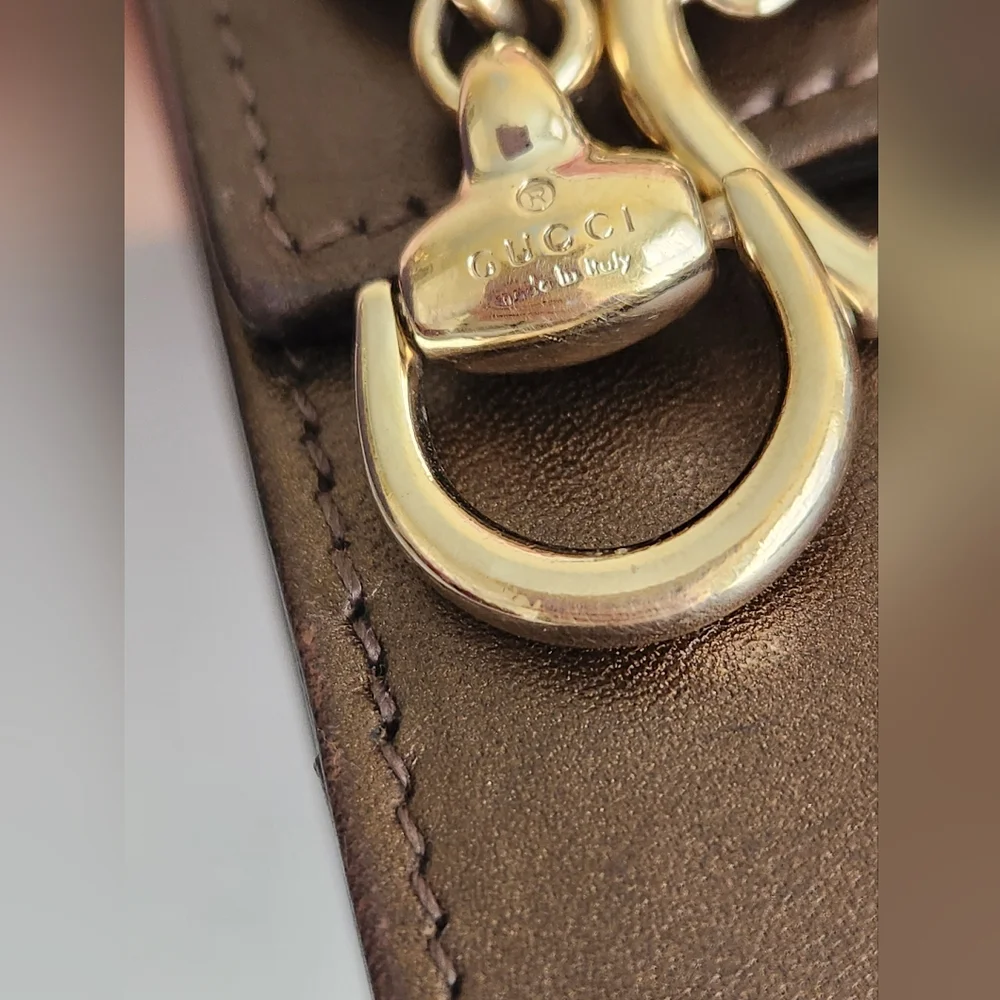 GUCCI Brown Monogram Ombre Effect Canvas and Leather Wallet - Picture 5 of 16